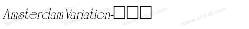AmsterdamVariation字体转换