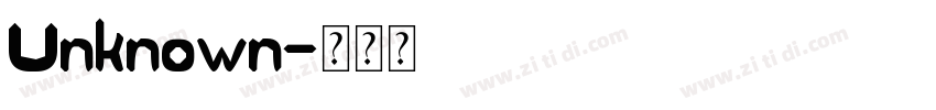 Unknown字体转换