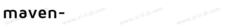 maven字体转换