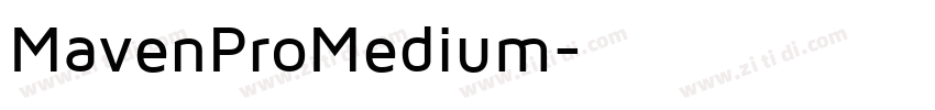 MavenProMedium字体转换
