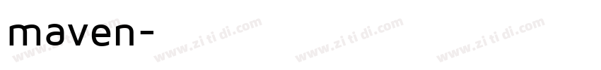 maven字体转换