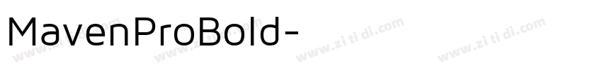 MavenProBold字体转换