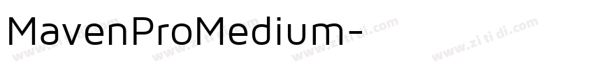 MavenProMedium字体转换