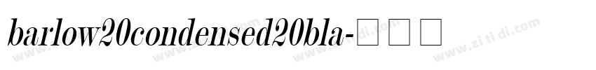 barlow20condensed20bla字体转换