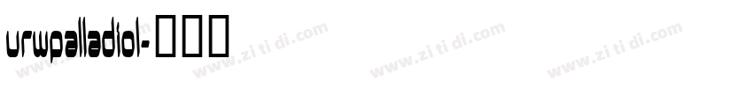 URWpalladioL字体转换