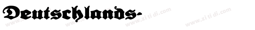 Deutschlands字体转换