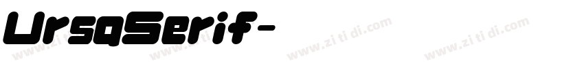 UrsaSerif字体转换