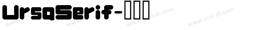 UrsaSerif字体转换
