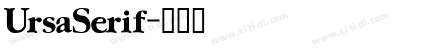 UrsaSerif字体转换