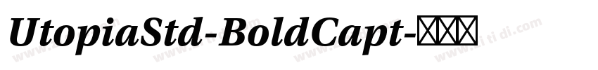 UtopiaStd-BoldCapt字体转换