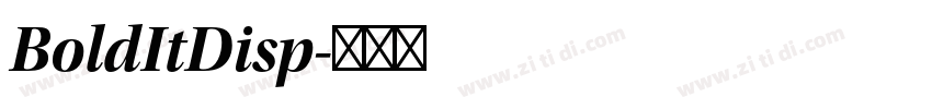 BoldItDisp字体转换