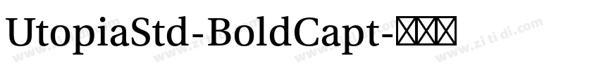 UtopiaStd-BoldCapt字体转换