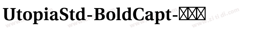 UtopiaStd-BoldCapt字体转换