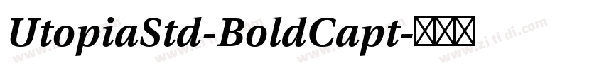 UtopiaStd-BoldCapt字体转换