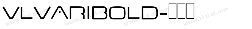 VLvariBold字体转换