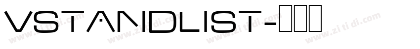 vStandlist字体转换