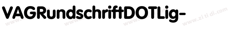 VAGRundschriftDOTLig字体转换