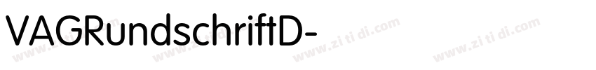 VAGRundschriftD字体转换