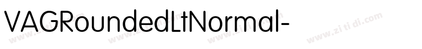 VAGRoundedLtNormal字体转换