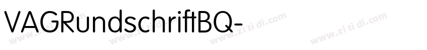 VAGRundschriftBQ字体转换