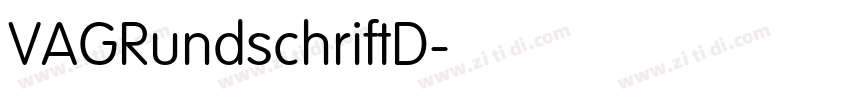 VAGRundschriftD字体转换