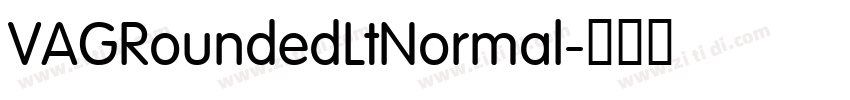 VAGRoundedLtNormal字体转换