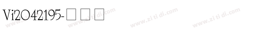 Vi2042195字体转换