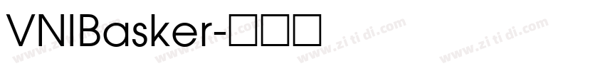 VNIBasker字体转换