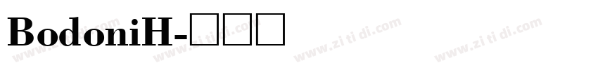 BodoniH字体转换