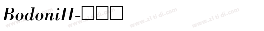 BodoniH字体转换