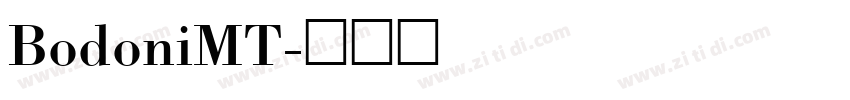 BodoniMT字体转换