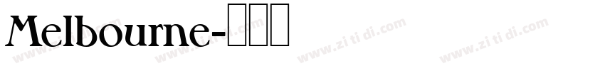 Melbourne字体转换