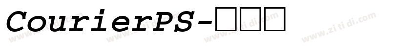 CourierPS字体转换