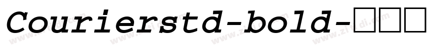 Courierstd-bold字体转换