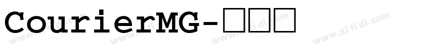 CourierMG字体转换