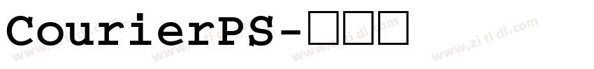 CourierPS字体转换