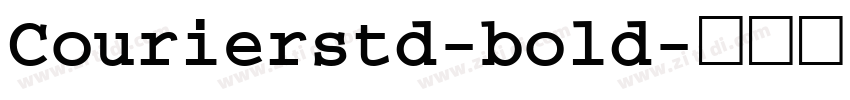 Courierstd-bold字体转换
