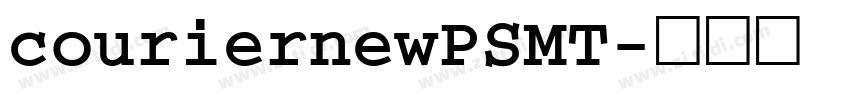couriernewPSMT字体转换