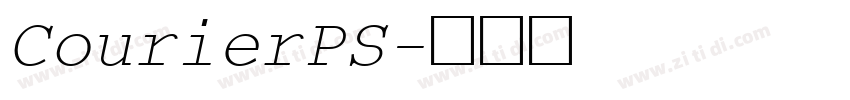 CourierPS字体转换