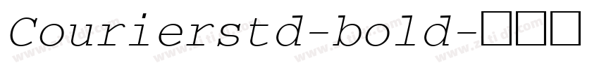 Courierstd-bold字体转换