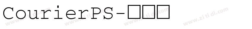 CourierPS字体转换