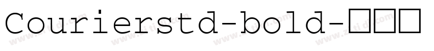 Courierstd-bold字体转换