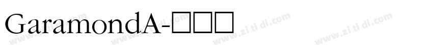 GaramondA字体转换