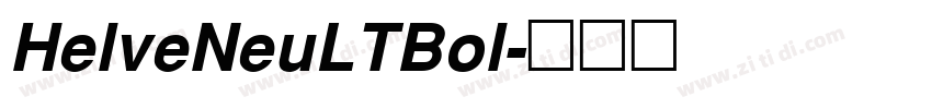 HelveNeuLTBol字体转换
