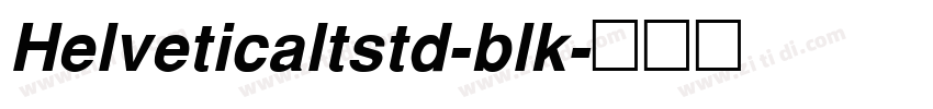Helveticaltstd-blk字体转换
