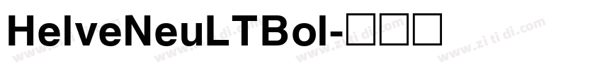 HelveNeuLTBol字体转换