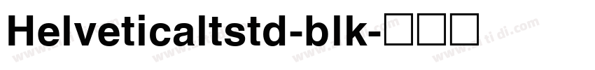Helveticaltstd-blk字体转换