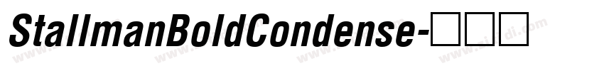 StallmanBoldCondense字体转换