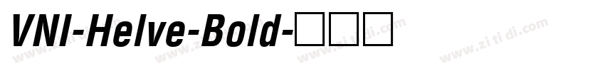 VNI-Helve-Bold字体转换