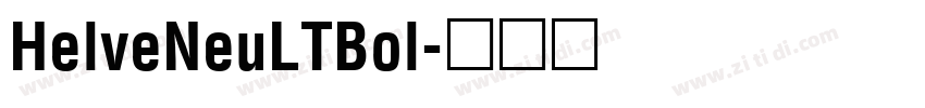 HelveNeuLTBol字体转换
